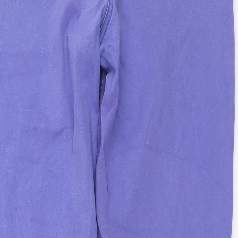 Gelco Womens Purple Polyester Straight Jeans Size 10 L27 in Regular Button