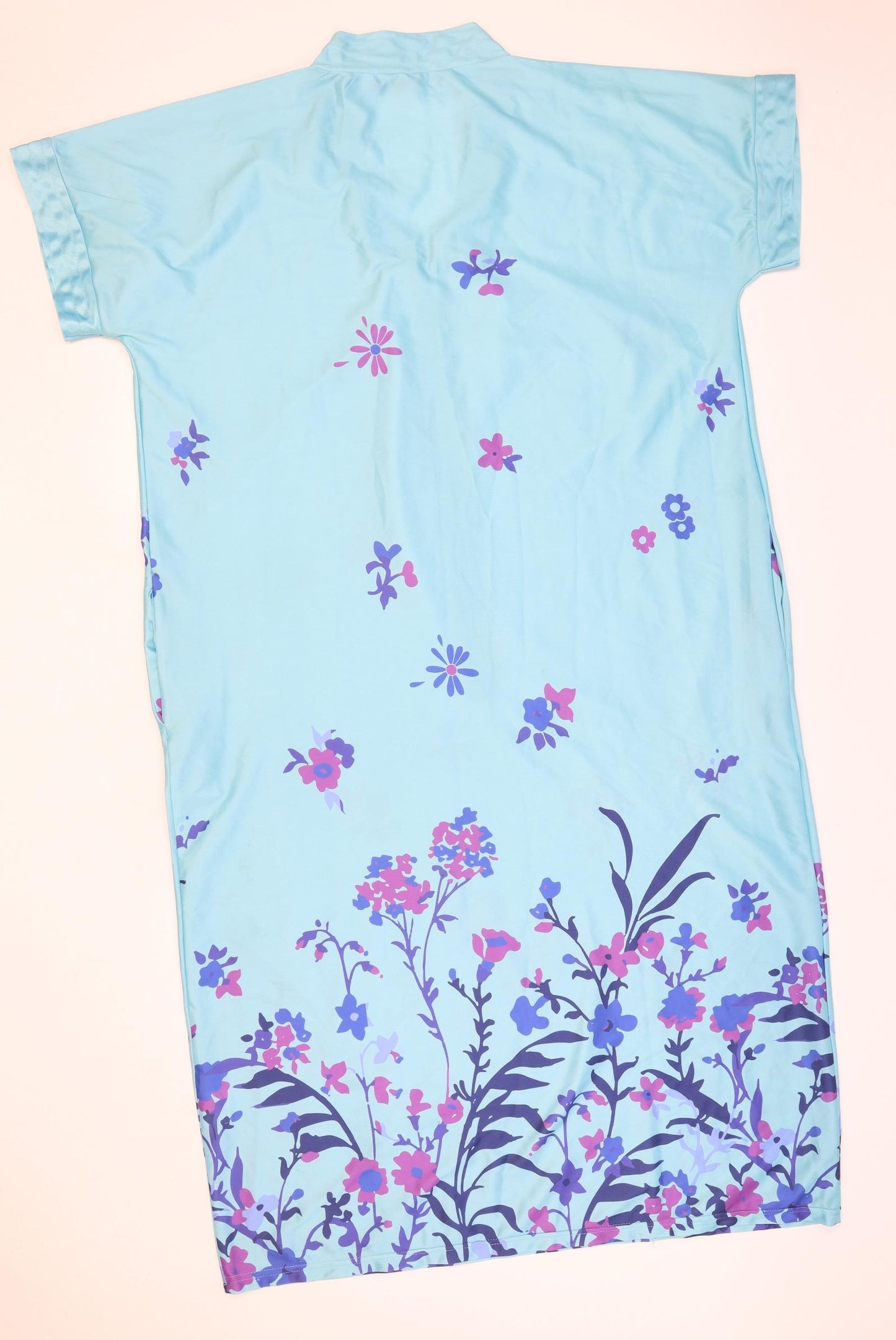 Pive & natural Womens Blue Floral Polyester Top Dress Size S