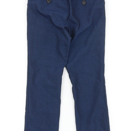 NEXT Boys Blue Polyester Dress Pants Trousers Size 5 Years Regular Zip