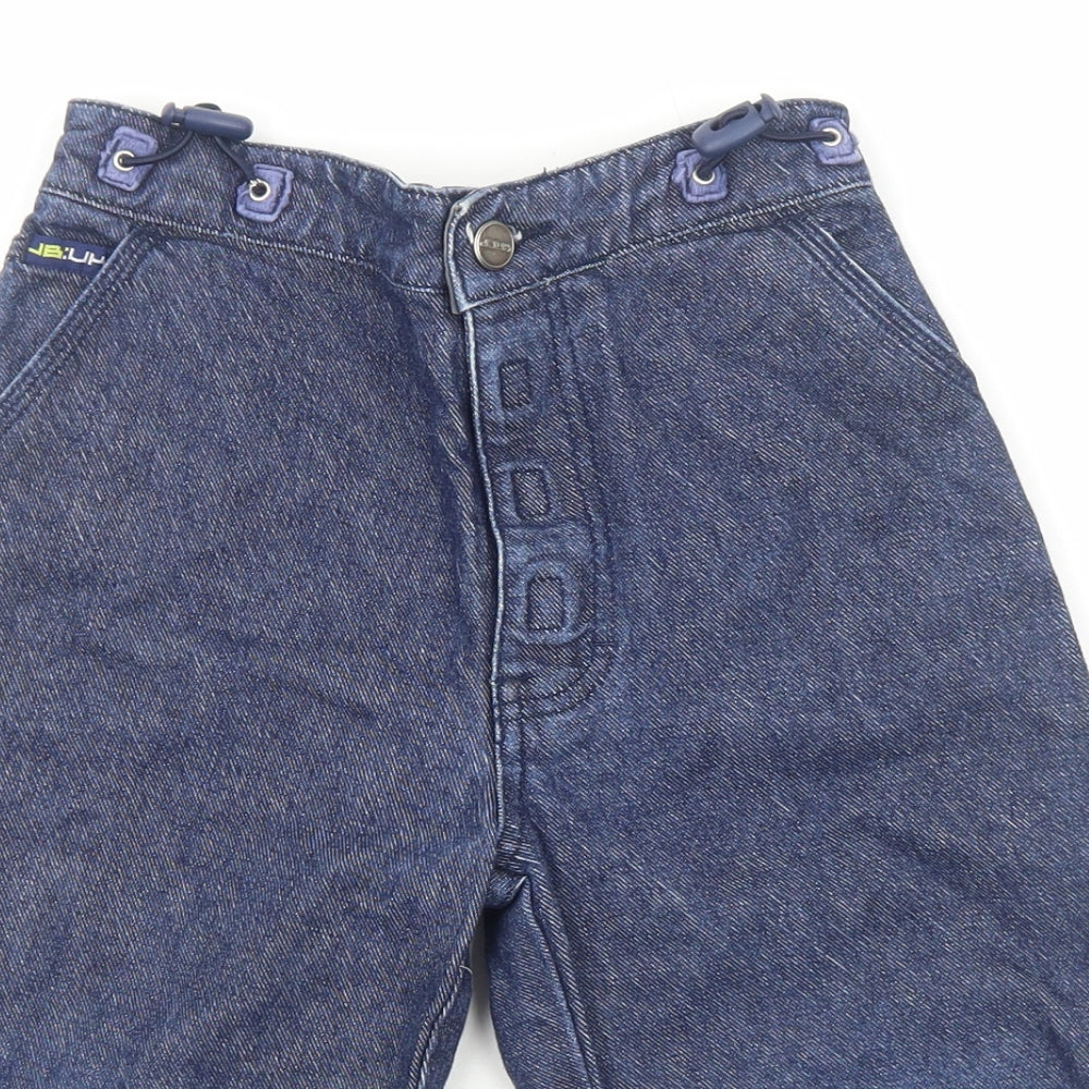 Joe Bloggs Boys Blue Cotton Bermuda Shorts Size 5-6 Years Regular Zip