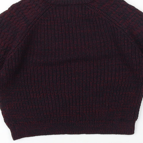 Matalan Boys Red Round Neck 100% Cotton Pullover Jumper Size 6 Years Pullover