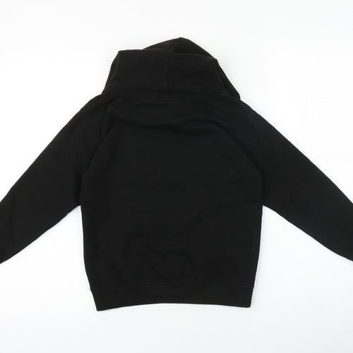 AWD Boys Black 100% Cotton Pullover Hoodie Size 7-8 Years Pullover