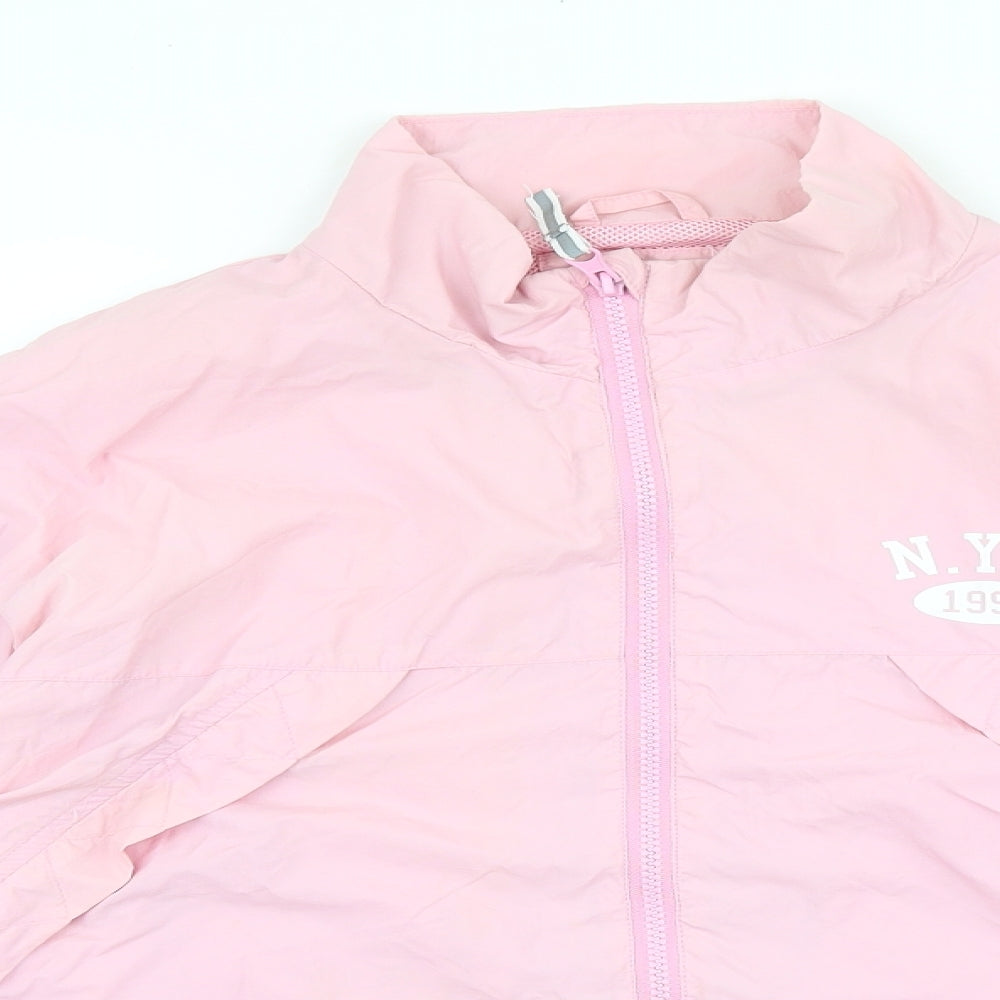Primark Girls Pink Jacket Size 12-13 Years Zip