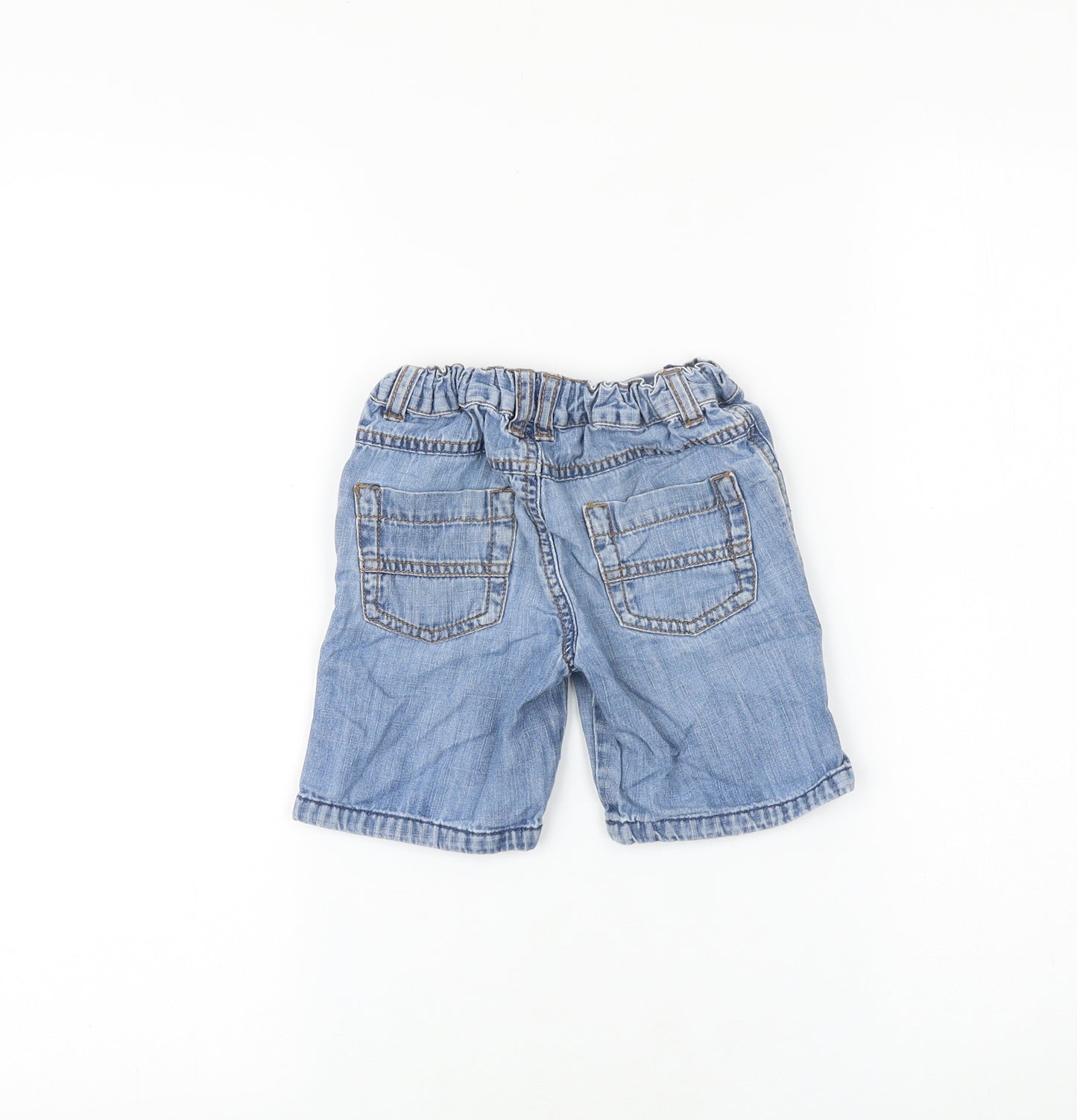 Matalan Boys Blue 100% Cotton Bermuda Shorts Size 2-3 Years Regular