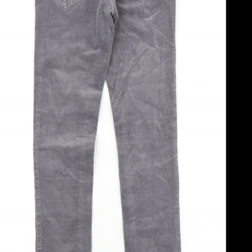 NEXT Girls Green 100% Cotton Skinny Jeans Size 11 Years Regular Zip
