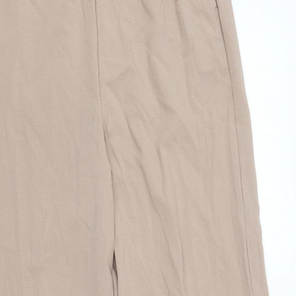 H&M Girls Brown Polyester Jogger Trousers Size 14 Years Regular Drawstring