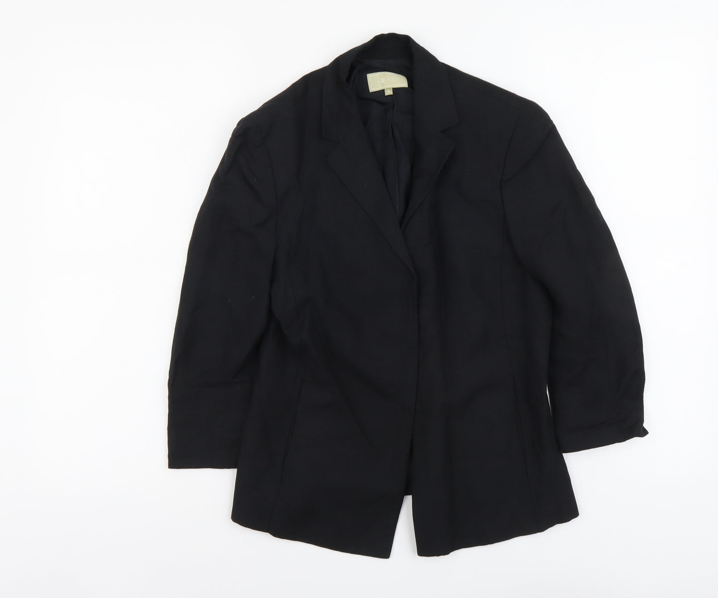 G2000 Womens Black Linen Jacket Blazer Size XL