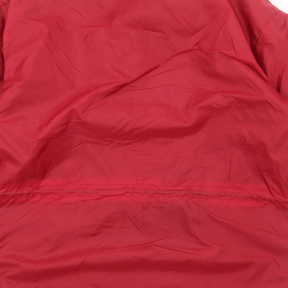 North Wind Mens Red Windbreaker Jacket Size S Zip