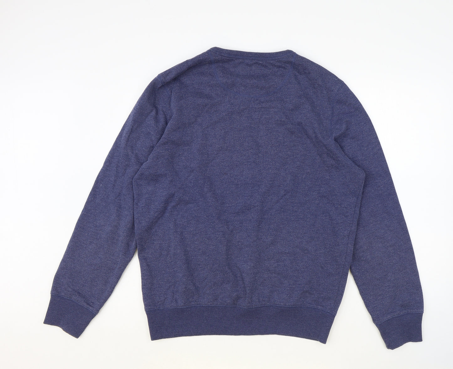 Modern Essentials Mens Blue Cotton Pullover Sweatshirt Size M