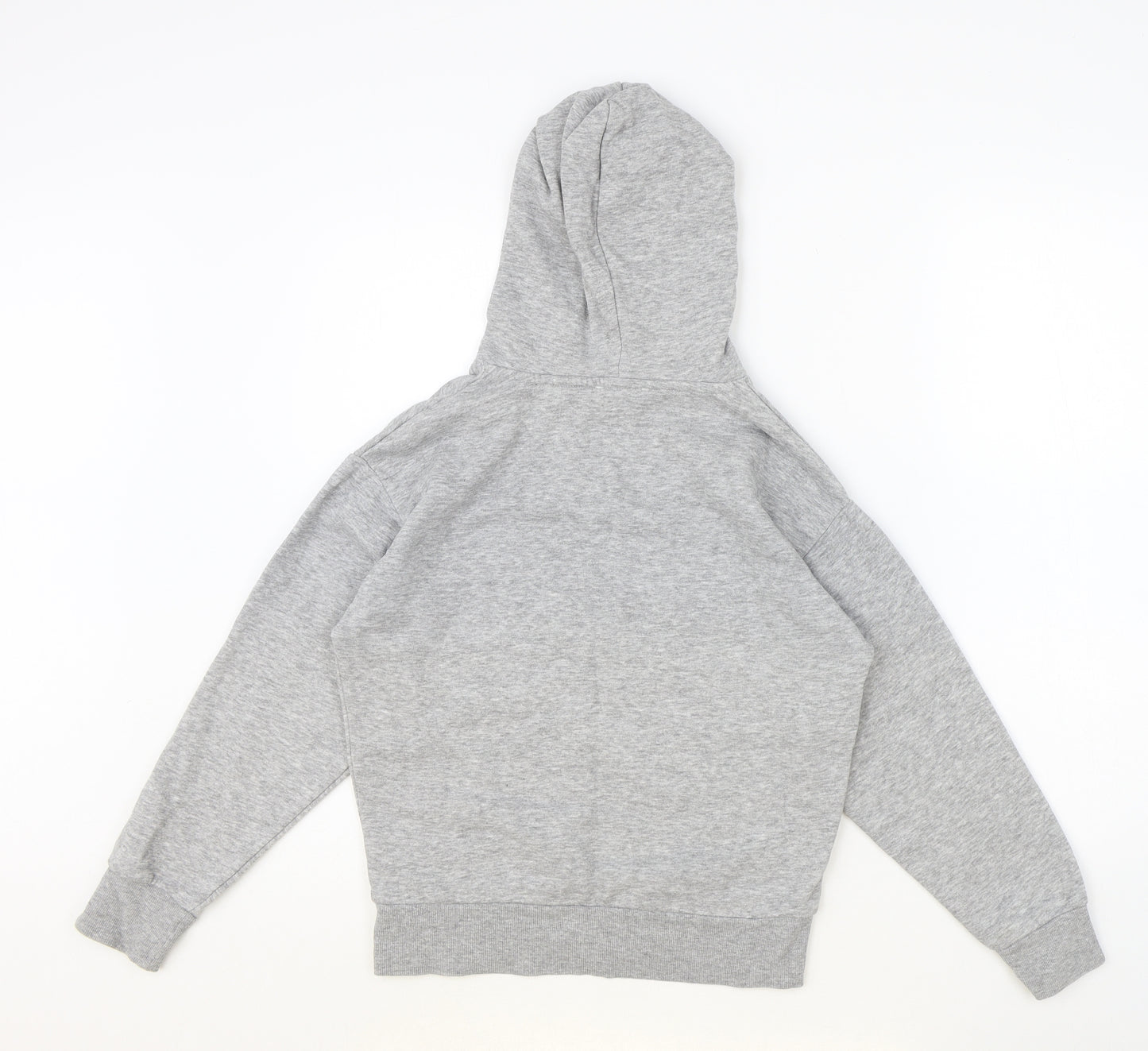 M&Co Girls Grey Cotton Pullover Hoodie Size 10 Years Pullover