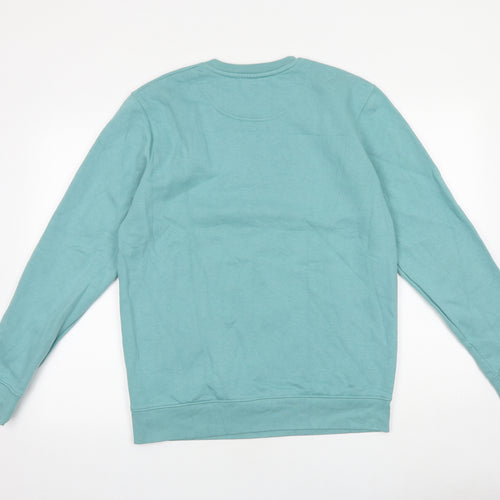 Preworn Mens Green Cotton Pullover Sweatshirt Size L - What's your pleasure?