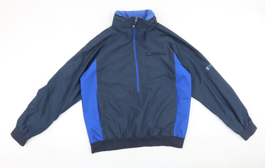Toggi Mens Blue Anorak Jacket Size M Zip - Colour Block