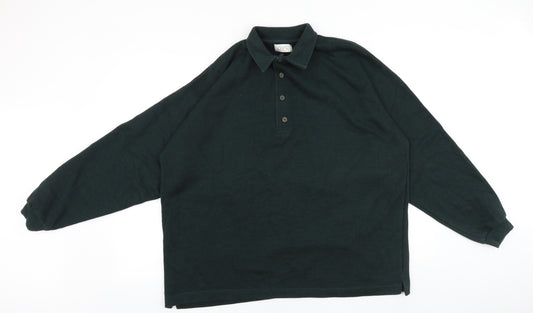 Lakeland Mens Green Cotton Pullover Sweatshirt One Size