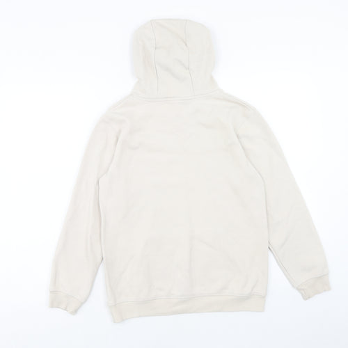 George Boys Beige Cotton Pullover Hoodie Size 11-12 Years Pullover - Limitless
