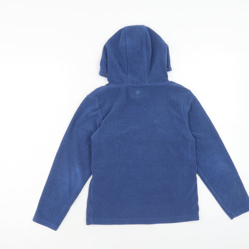 Mountain Warehouse Boys Blue Polyester Pullover Hoodie Size 9-10 Years Pullover