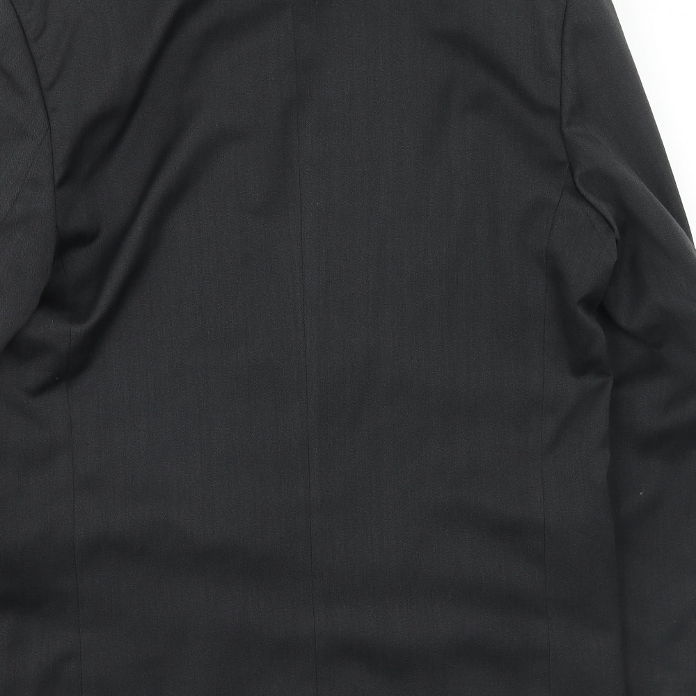 Wilson Mens Grey Polyester Jacket Blazer Size 40 Regular