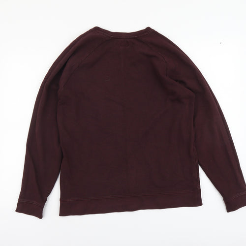ASOS Mens Purple Cotton Pullover Sweatshirt Size M