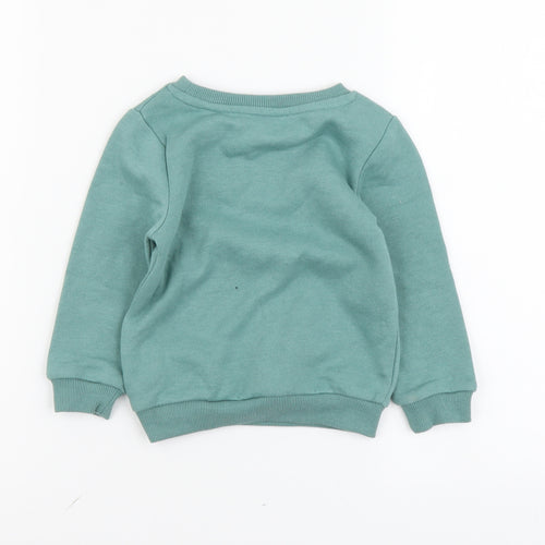 Primark Boys Green Cotton Pullover Sweatshirt Size 2-3 Years Pullover - Gotta have Fun