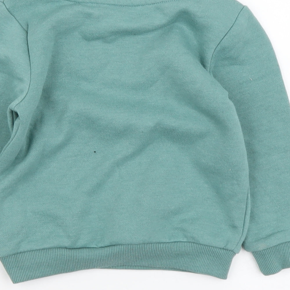 Primark Boys Green Cotton Pullover Sweatshirt Size 2-3 Years Pullover - Gotta have Fun