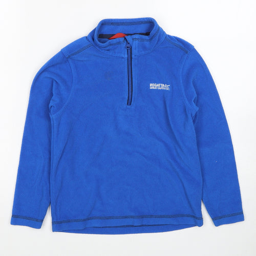 Regatta Boys Blue Polyester Pullover Sweatshirt Size 7-8 Years Pullover