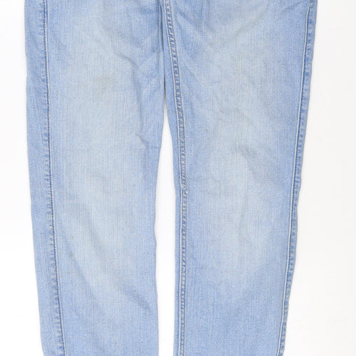 Hollister Mens Blue Cotton Skinny Jeans Size 29 in Extra-Slim Zip