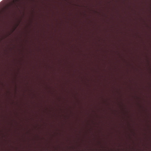 Smog Mens Purple Cotton Pullover Sweatshirt Size M