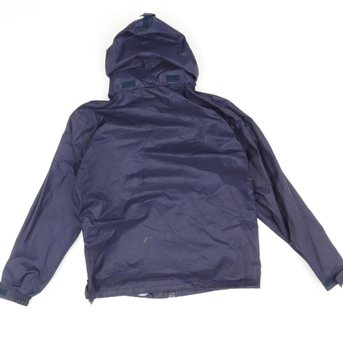 Tri-Balance Boys Blue Windbreaker Jacket Size 7-8 Years Zip