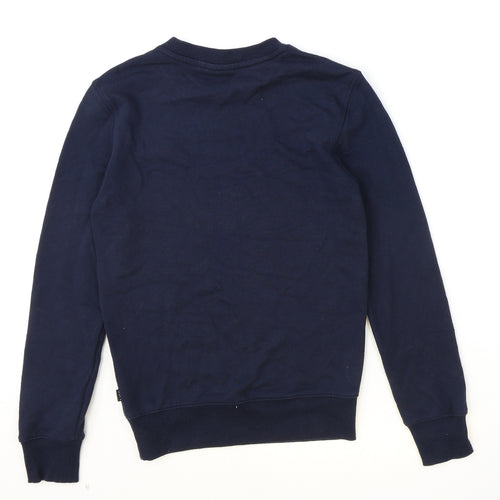 Marks and Spencer Mens Blue Cotton Pullover Sweatshirt Size XS - 2XS