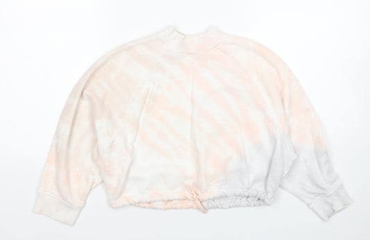 NEXT Girls Multicoloured Cotton Pullover Sweatshirt Size 8 Years Drawstring
