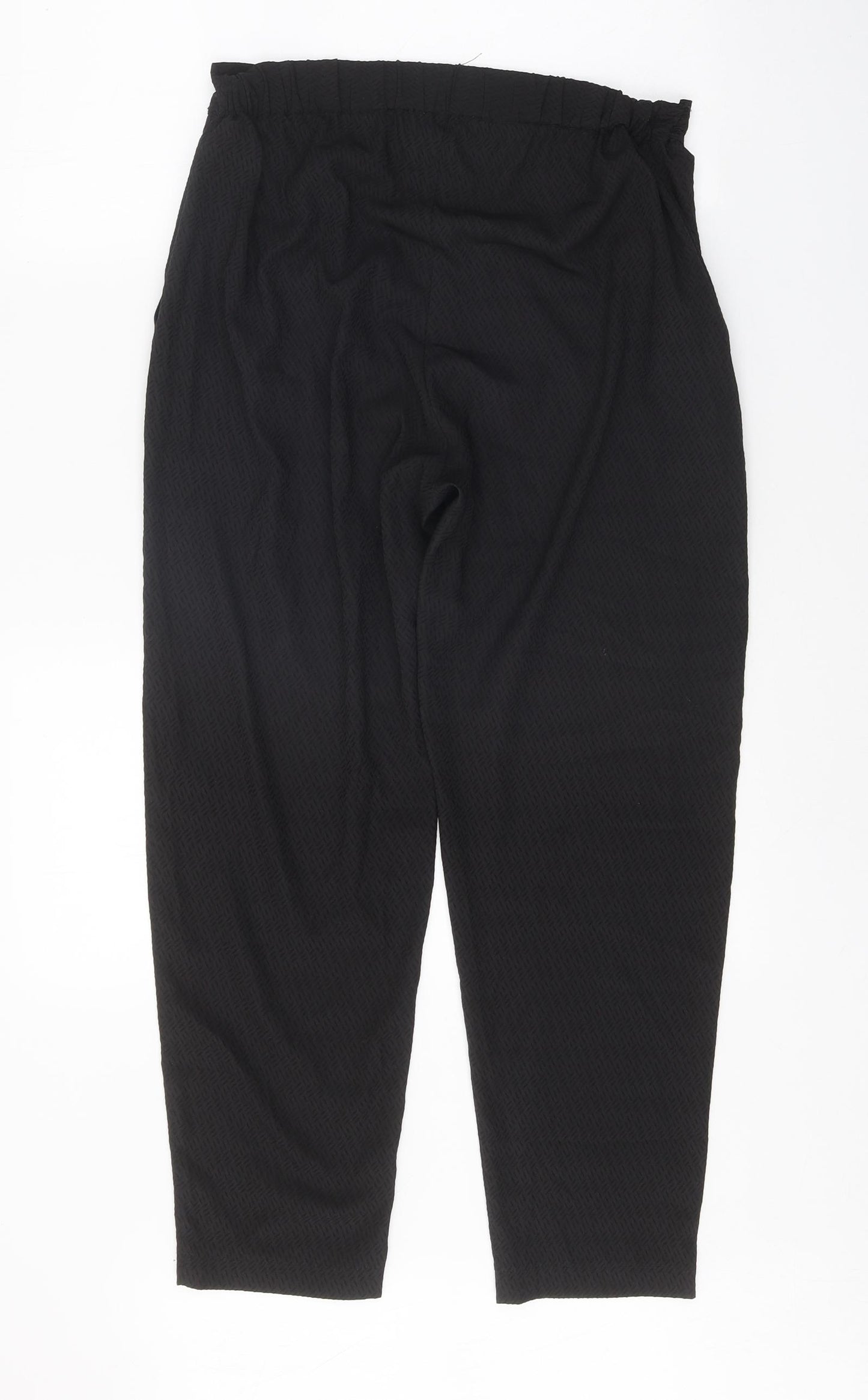 John Rocha Womens Black Polyester Trousers Size 10 Regular