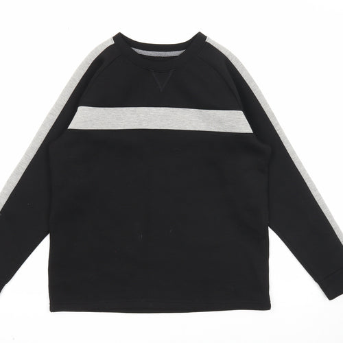NEXT Boys Black Polyester Pullover Sweatshirt Size 10 Years Pullover
