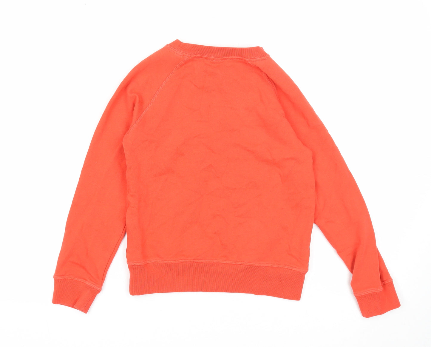 Preworn Boys Red Cotton Pullover Sweatshirt Size 7-8 Years Pullover