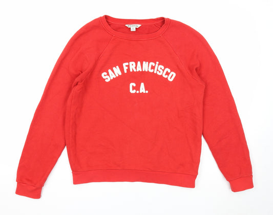 Whistles Mens Red Cotton Pullover Sweatshirt Size XS - San Francisco