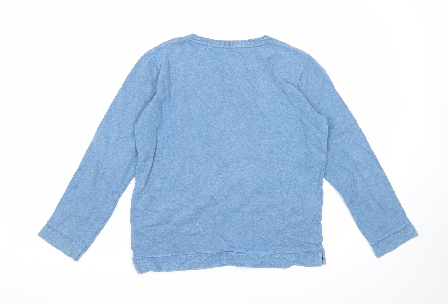 John Lewis Boys Blue Cotton Pullover Sweatshirt Size 12 Years Pullover - Venice