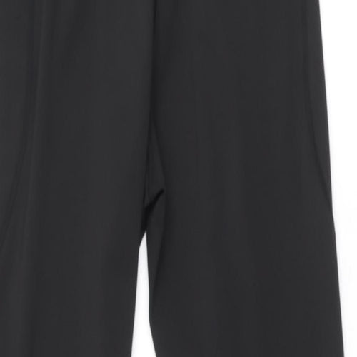 SheIn Womens Black Polyester Compression Leggings Size XL Regular Drawstring