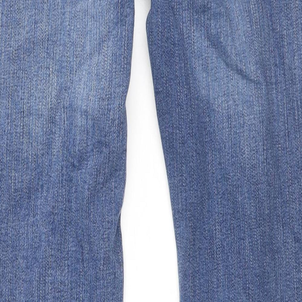 River Island Mens Blue Cotton Skinny Jeans Size 30 in Regular Button