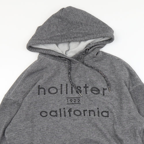 Hollister Mens Grey Cotton Pullover Hoodie Size XS