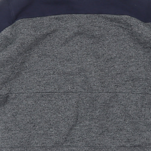 US Athletics Mens Grey Cotton Full Zip Sweatshirt Size M