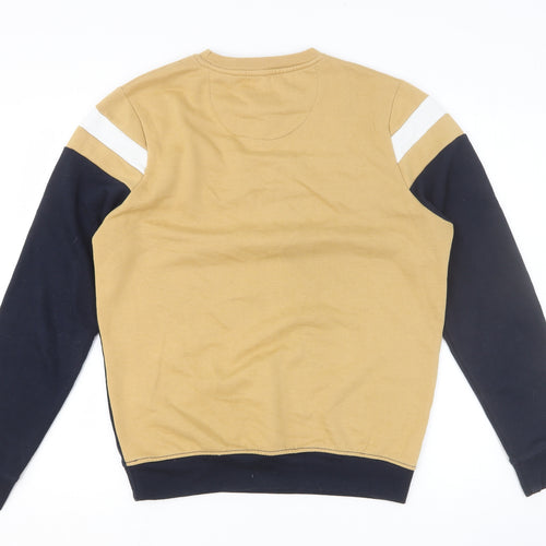 Fluid Mens Multicoloured Cotton Pullover Sweatshirt Size S