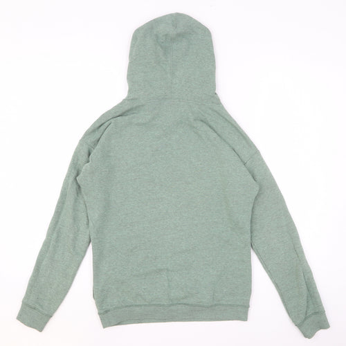Reebok Girls Green Cotton Pullover Hoodie Size 13-14 Years Pullover