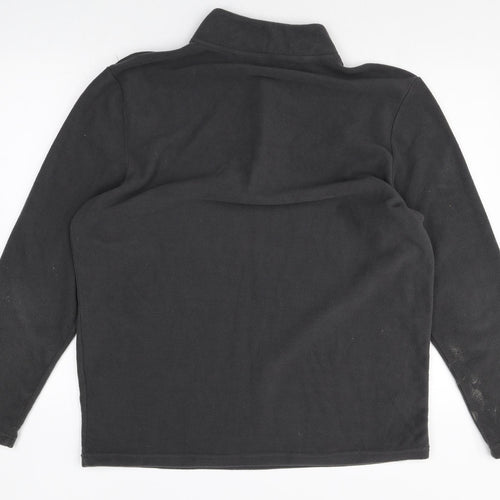 Avenue Mens Grey Polyester Pullover Sweatshirt Size L