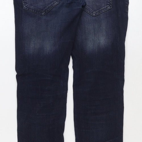 Denim & Co. Mens Blue Cotton Skinny Jeans Size 28 in Regular Button