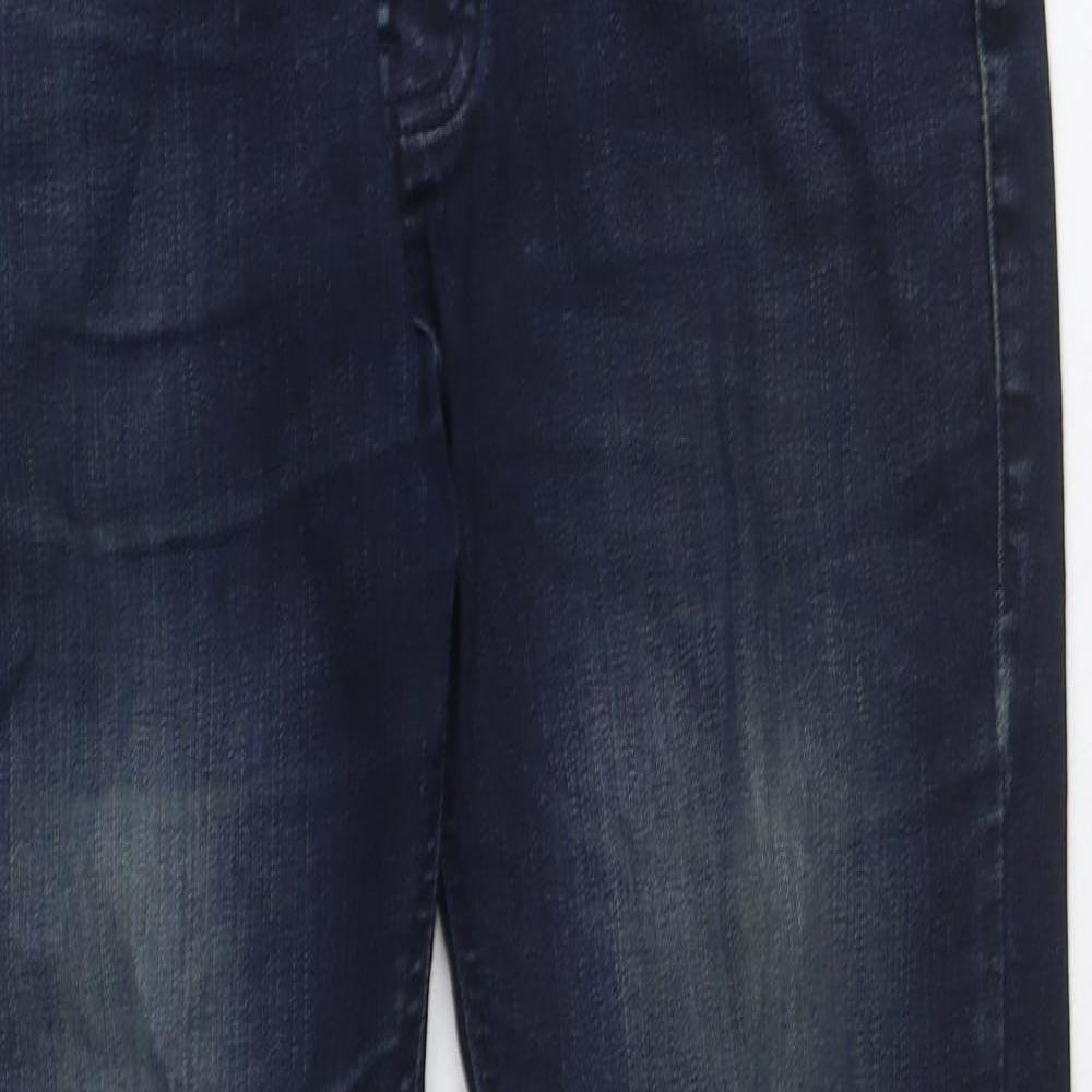 Denim & Co. Mens Blue Cotton Skinny Jeans Size 28 in Regular Button
