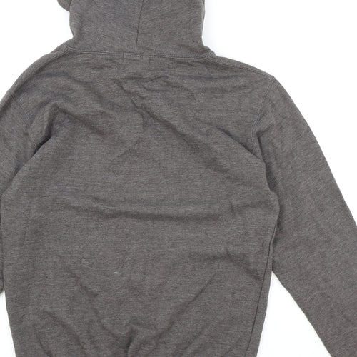 Topman Mens Grey Cotton Pullover Hoodie Size S