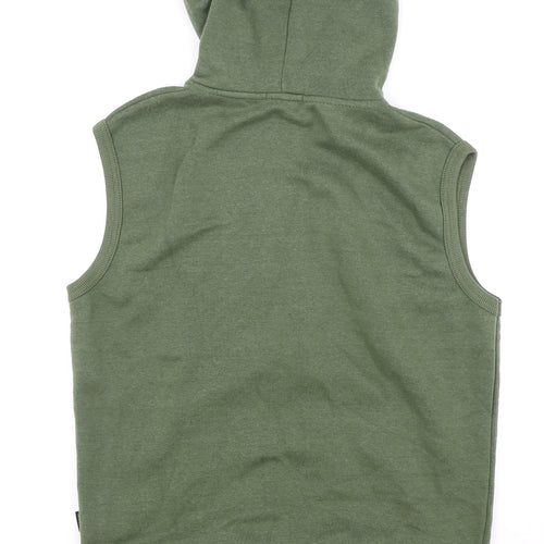 Noroze Mens Green Cotton Full Zip Sweatshirt Size M