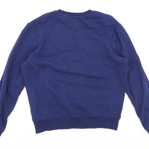 Springfield Mens Blue Cotton Pullover Sweatshirt Size M - Boston Street Academy
