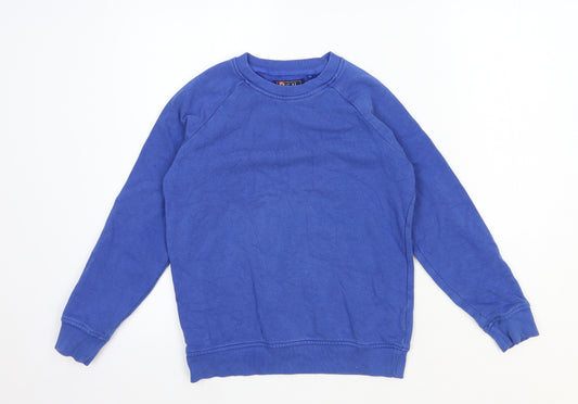 NEXT Boys Blue Cotton Pullover Sweatshirt Size 9 Years Pullover