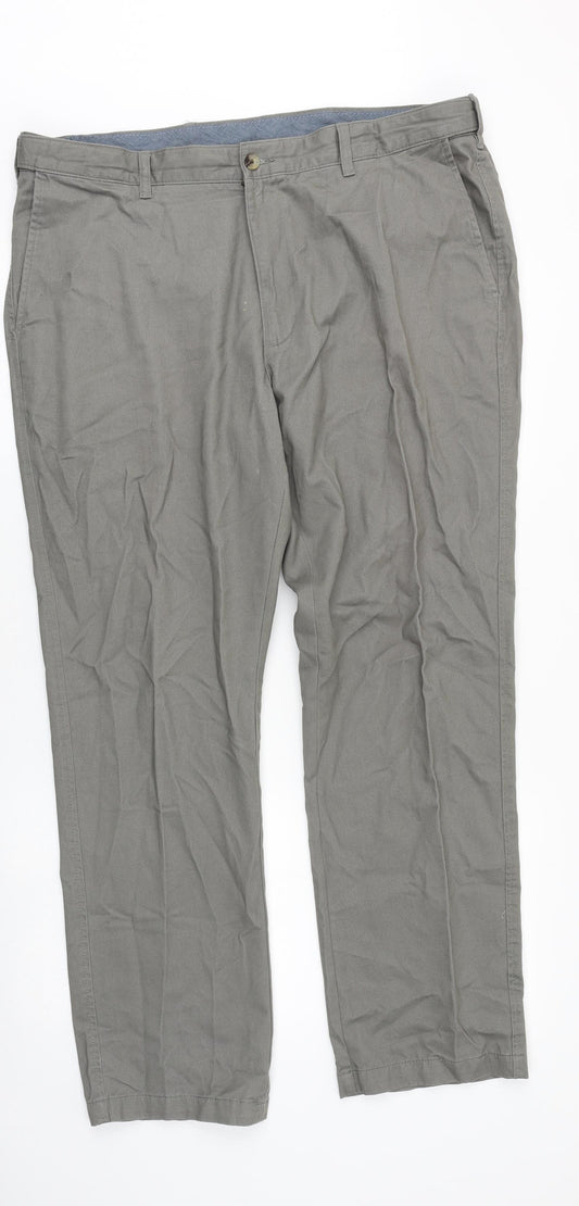JAMES PRINGLE Mens Grey Polyester Dress Pants Trousers Size 40 in Regular Zip