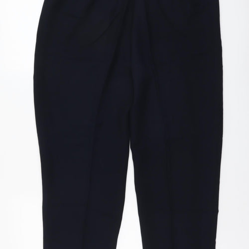 Ann Harvey Womens Black Polyester Dress Pants Trousers Size 16 L25 in Regular Button