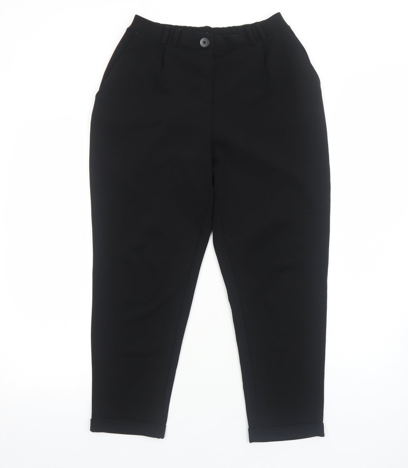 Terranova Womens Black Polyester Trousers Size S Regular Zip